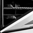 ZLINE 36 in. Kitchen Package with DuraSnow Stainless Steel Dual Fuel Range with White Matte Door and Convertible Vent Range Hood (2KP-RASWMRH36) - MyBBQDirect