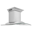 ZLINE Wall Mount Range Hood in Stainless Steel with Built-in ZLINE CrownSound Bluetooth Speakers (KNCRN-BT) - MyBBQDirect