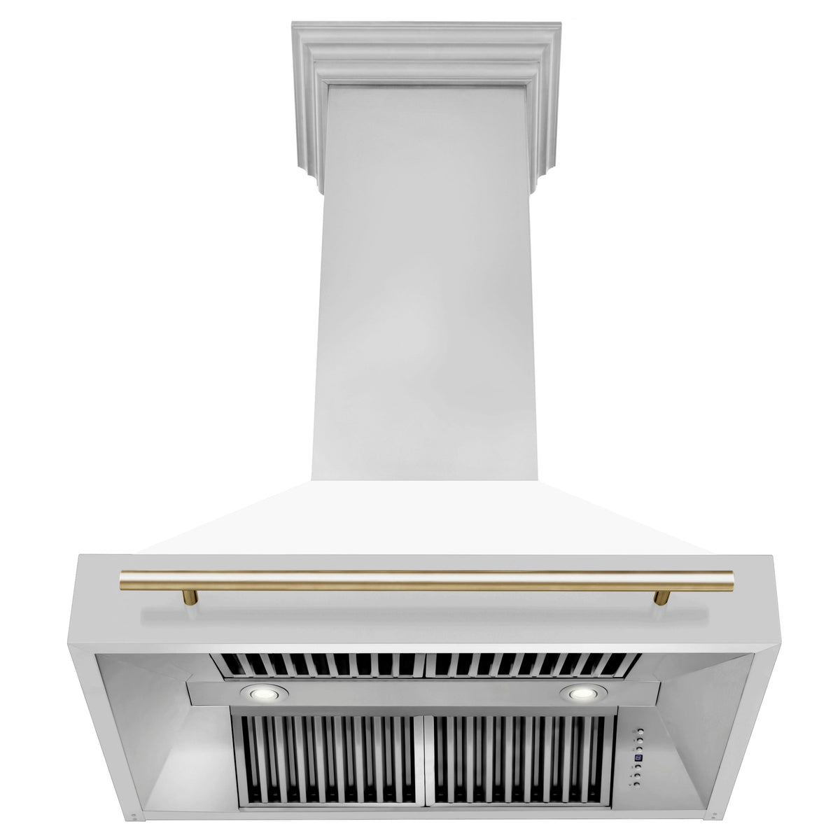 ZLINE 36 in. Autograph Edition Stainless Steel Range Hood with White Matte Shell (8654STZ-WM36) - MyBBQDirect