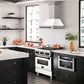 30 in. ZLINE Autograph Edition Fingerprint Resistant Stainless Steel Range Hood with White Matte Shell and Accented Handle (8654SNZ-WM30) - MyBBQDirect