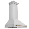 ZLINE 36 in. Autograph Edition Stainless Steel Range Hood with Stainless Steel Shell and Handle (8654STZ-36) - MyBBQDirect