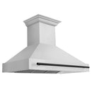 ZLINE 48 in. Autograph Edition Kitchen Package with Stainless Steel Dual Fuel Range and Range Hood with Matte Black Accents (2AKP-RARH48-MB) - MyBBQDirect