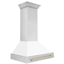 ZLINE 36 in. Autograph Edition Stainless Steel Range Hood with White Matte Shell (8654STZ-WM36) - MyBBQDirect