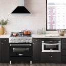 ZLINE 30 in. Stainless Steel Range Hood with Stainless Steel Handle and Colored Shell Options (KB4STX-30) - MyBBQDirect