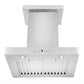 ZLINE Convertible Vent Wall Mount Range Hood in Stainless Steel with Crown Molding (KECRN) - MyBBQDirect
