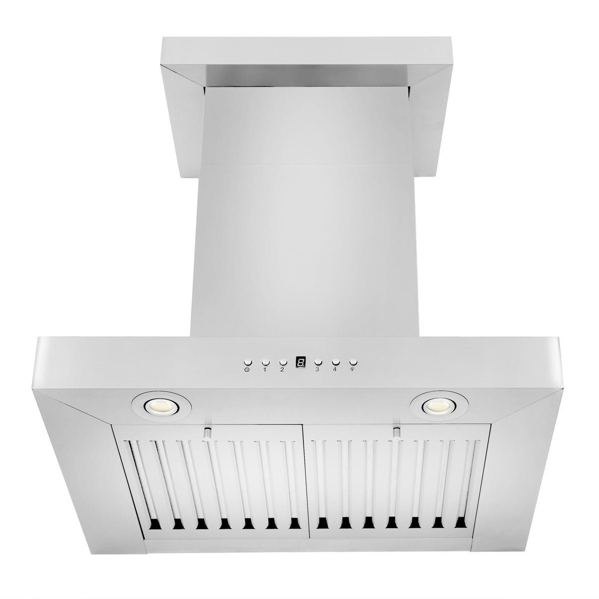 ZLINE Convertible Vent Wall Mount Range Hood in Stainless Steel with Crown Molding (KECRN) - MyBBQDirect