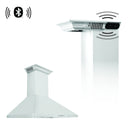 ZLINE Wall Mount Range Hood in Stainless Steel with Built-in ZLINE CrownSound™ Bluetooth Speakers (KF1CRN-BT) - MyBBQDirect