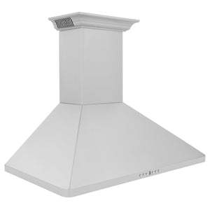 ZLINE Wall Mount Range Hood in Stainless Steel with Built-in ZLINE CrownSound™ Bluetooth Speakers (KF1CRN-BT) - MyBBQDirect