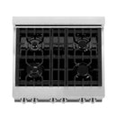 ZLINE 30 in. 4.0 cu. ft. Electric Oven and Gas Cooktop Dual Fuel Range with Griddle in Stainless Steel (RA-GR-30) - MyBBQDirect