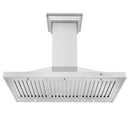 ZLINE Convertible Vent Wall Mount Range Hood in Stainless Steel with Crown Molding (KBCRN) - MyBBQDirect