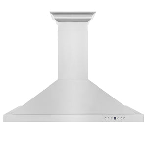 ZLINE Convertible Vent Wall Mount Range Hood in Stainless Steel with Crown Molding (KBCRN) - MyBBQDirect