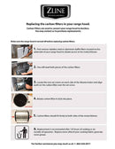 ZLINE 1 Set of 2 Charcoal Filters for Range Hoods with Recirculating Option (CF1) - MyBBQDirect