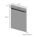 ZLINE 18 in. Dishwasher Panel with Traditional Handle (DP-18) - MyBBQDirect
