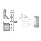 ZLINE 2-12 in. Short Chimney Pieces (SK-697i/KECOMi-304) - MyBBQDirect