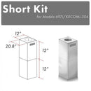 ZLINE 2-12 in. Short Chimney Pieces (SK-697i/KECOMi-304) - MyBBQDirect