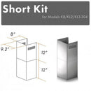 ZLINE 2-12 in. Short Chimney Pieces for 7.4 ft. to 8 ft. Ceilings (SK-KB/KL2/KL3-304)