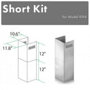 ZLINE 2-12 in. Short Chimney Pieces for 7 ft. to 8 ft. Ceilings (SK-KN/KN4) - MyBBQDirect