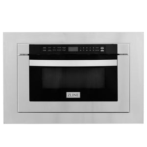 ZLINE 24 in. 1.2 cu. ft. Stainless Steel Microwave Drawer with 30 in. Trim Kit (MWD-TK-30) - MyBBQDirect