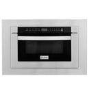 ZLINE 24 in. 1.2 cu. ft. Stainless Steel Microwave Drawer with 30 in. Trim Kit (MWD-TK-30) - MyBBQDirect