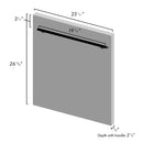 ZLINE 24 in. Dishwasher Panel with Modern Handle (DP-24) - MyBBQDirect
