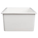 ZLINE 24 in. Rome Dual Mount Single Bowl Fireclay Kitchen Sink with Bottom Grid (FRC5123)