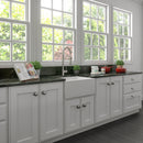 ZLINE 24 in. Venice Farmhouse Apron Front Reversible Single Bowl Fireclay Kitchen Sink with Bottom Grid (FRC5120) - MyBBQDirect