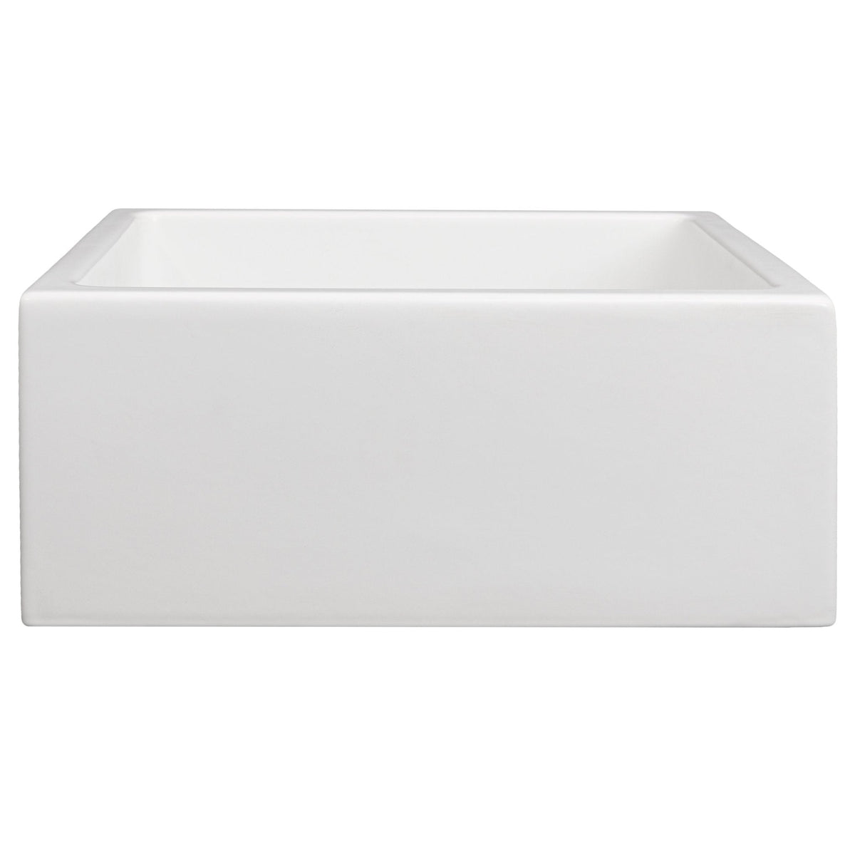ZLINE 24 in. Venice Farmhouse Apron Front Reversible Single Bowl Fireclay Kitchen Sink with Bottom Grid (FRC5120) - MyBBQDirect