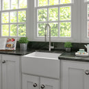 ZLINE 24 in. Venice Farmhouse Apron Front Reversible Single Bowl Fireclay Kitchen Sink with Bottom Grid (FRC5120) - MyBBQDirect