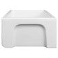 ZLINE 24 in. Venice Farmhouse Apron Front Reversible Single Bowl Fireclay Kitchen Sink with Bottom Grid (FRC5120) - MyBBQDirect