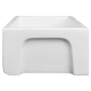 ZLINE 24 in. Venice Farmhouse Apron Front Reversible Single Bowl Fireclay Kitchen Sink with Bottom Grid (FRC5120) - MyBBQDirect