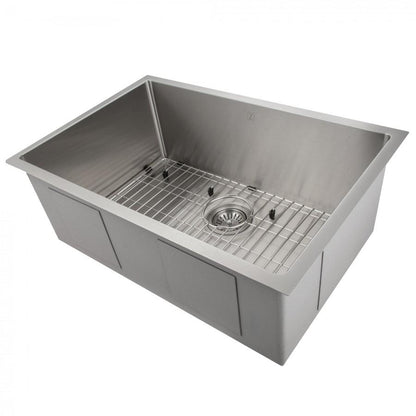 ZLINE 27 in. Meribel Undermount Single Bowl Kitchen Sink with Bottom Grid (SRS)