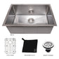 ZLINE 27 in. Meribel Undermount Single Bowl Kitchen Sink with Bottom Grid (SRS)