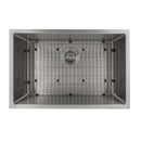 ZLINE 30" Meribel Undermount Single Bowl Stainless Steel Kitchen Sink with Bottom Grid (SRS-30)