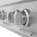 ZLINE 30 in. Porcelain Rangetop in DuraSnow Stainless Steel with 4 Gas Burners (RTS-30) Available with Brass Burners - MyBBQDirect
