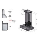 ZLINE 30 in. Professional Wall Mount Range Hood In Stainless Steel With Crown Molding (KECOMCRN-30) - MyBBQDirect