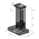 ZLINE 30 in. Professional Wall Mount Range Hood In Stainless Steel With Crown Molding (KECOMCRN-30) - MyBBQDirect