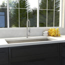 ZLINE 33 in. Meribel Undermount Single Bowl Stainless Steel Kitchen Sink with Bottom Grid (SRS-33) - MyBBQDirect