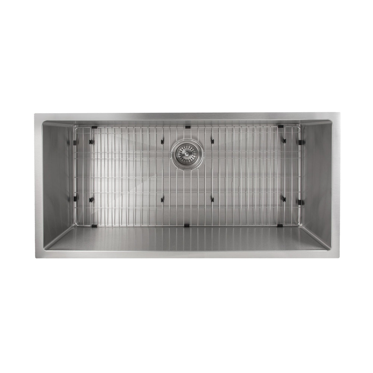ZLINE 33 in. Meribel Undermount Single Bowl Stainless Steel Kitchen Sink with Bottom Grid (SRS-33) - MyBBQDirect