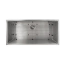 ZLINE 33 in. Meribel Undermount Single Bowl Stainless Steel Kitchen Sink with Bottom Grid (SRS-33) - MyBBQDirect
