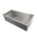 ZLINE 33 in. Meribel Undermount Single Bowl Stainless Steel Kitchen Sink with Bottom Grid (SRS-33) - MyBBQDirect