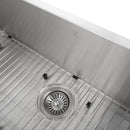 ZLINE 33 in. Meribel Undermount Single Bowl Stainless Steel Kitchen Sink with Bottom Grid (SRS-33) - MyBBQDirect