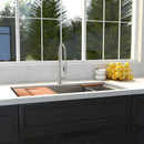 ZLINE 33 in. Garmisch Undermount Single Bowl Kitchen Sink with Bottom Grid and Accessories (SLS-33) - MyBBQDirect