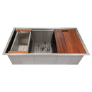 ZLINE 33 in. Garmisch Undermount Single Bowl Kitchen Sink with Bottom Grid and Accessories (SLS-33) - MyBBQDirect