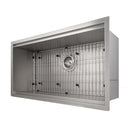 ZLINE 33 in. Garmisch Undermount Single Bowl Kitchen Sink with Bottom Grid and Accessories (SLS-33) - MyBBQDirect