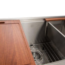 ZLINE 33 in. Garmisch Undermount Single Bowl Kitchen Sink with Bottom Grid and Accessories (SLS-33) - MyBBQDirect