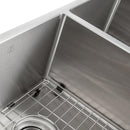ZLINE 33 in. Anton Undermount Double Bowl Kitchen Sink with Bottom Grid (SR50D-33) - MyBBQDirect