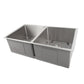 ZLINE 33 in. Anton Undermount Double Bowl Kitchen Sink with Bottom Grid (SR50D-33) - MyBBQDirect