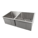 ZLINE 33 in. Anton Undermount Double Bowl Kitchen Sink with Bottom Grid (SR50D-33) - MyBBQDirect