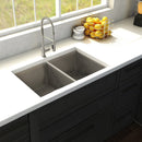 ZLINE 33 in. Anton Undermount Double Bowl Kitchen Sink with Bottom Grid (SR50D-33) - MyBBQDirect