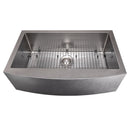 ZLINE 33 in. Vail Farmhouse Apron Mount Single Bowl Kitchen Sink with Bottom Grid (SAS-33)